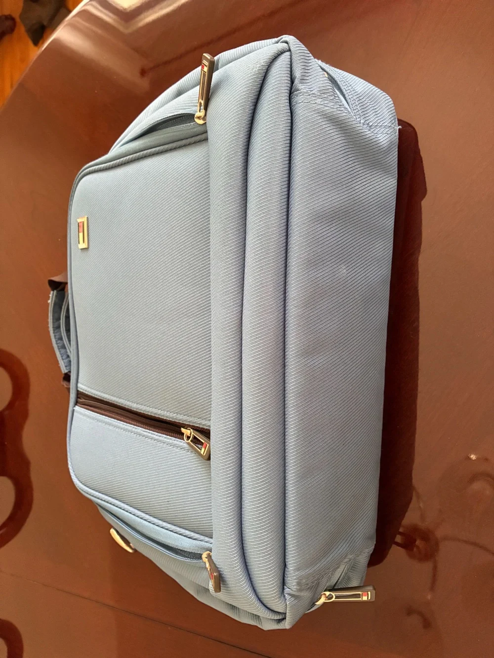 Men's Blue Travel & Laptop Carry Bag - Structured Briefcase Style